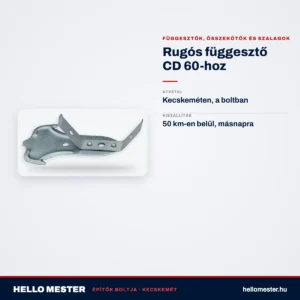 Rugós függesztő CD 60-hoz – műszaki adatok – HelloMester Kecskemét