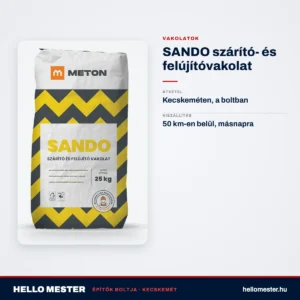 SANDO szárító- és felújítóvakolat – műszaki adatok – HelloMester Kecskemét