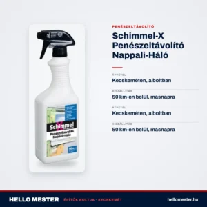 Schimmel-X Penészeltávolító Nappali-Háló – műszaki adatok – HelloMester Kecskemét