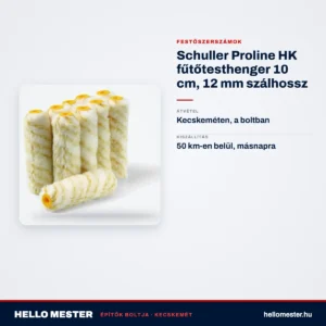Schuller Proline HK fűtőtesthenger 10 cm, 12 mm szálhossz – műszaki adatok – HelloMester Kecskemét