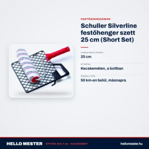 Schuller Silverline festőhenger szett 25 cm (Short Set) – műszaki adatok – HelloMester Kecskemét