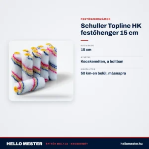 Schuller Topline HK festőhenger 15 cm – műszaki adatok – HelloMester Kecskemét
