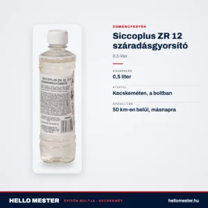 Siccoplus ZR 12 száradásgyorsító 0,5 l – műszaki adatok – HelloMester Kecskemét