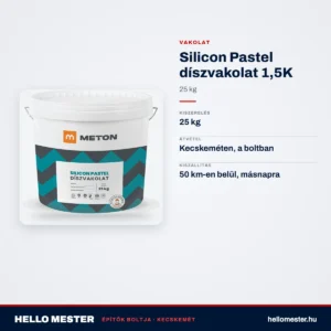 Silicon Pastel díszvakolat 1,5K 25 kg – műszaki adatok – HelloMester Kecskemét
