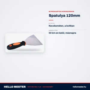Spatulya 120mm – műszaki adatok – HelloMester Kecskemét