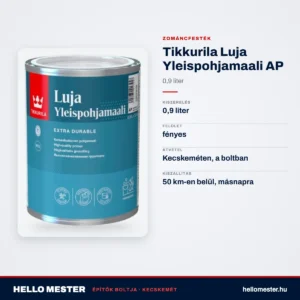 Tikkurila Luja Yleispohjamaali 0,9l AP – műszaki adatok – HelloMester Kecskemét