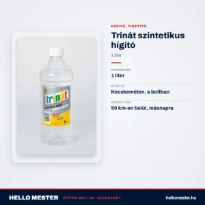 Trinát szintetikus hígító – 1 L – műszaki adatok – HelloMester Kecskemét