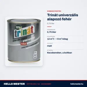 Trinát univerzális alapozó fehér – 0,75 L – műszaki adatok – HelloMester Kecskemét