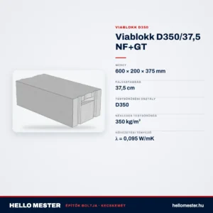 Viablokk D350/37,5 NF+GT – műszaki adatok – HelloMester Kecskemét